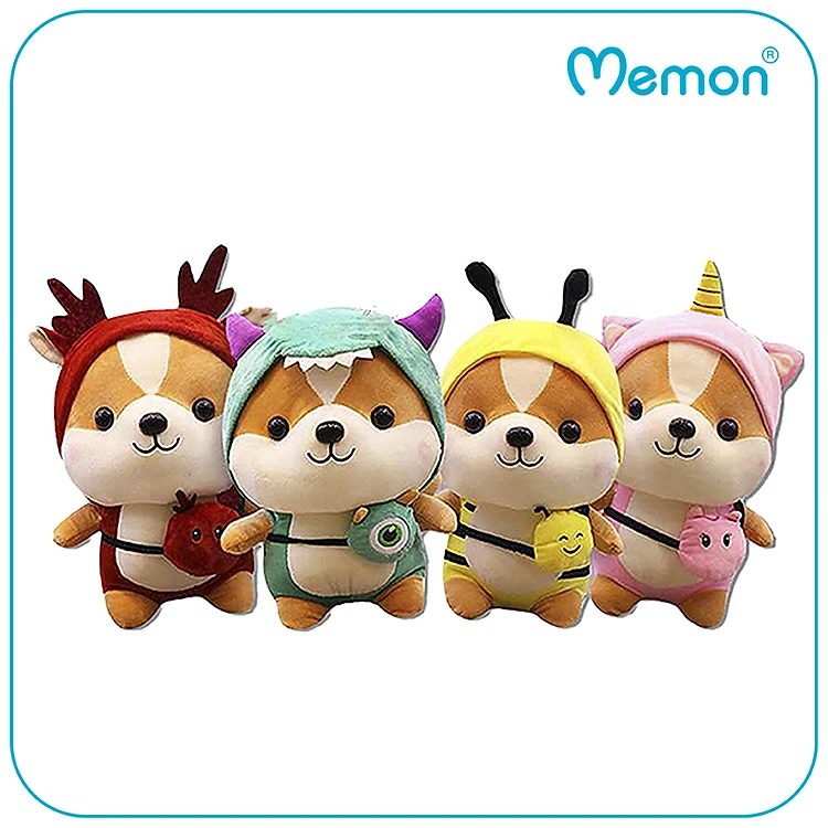 Gấu bông chó Shiba cosplay 25cm cao cấp - Hàng chính hãng Memon